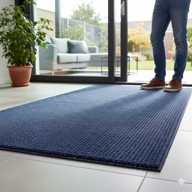 schmutzfangmatte blau