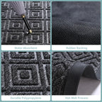 Schwarze Schmutzfangmatte