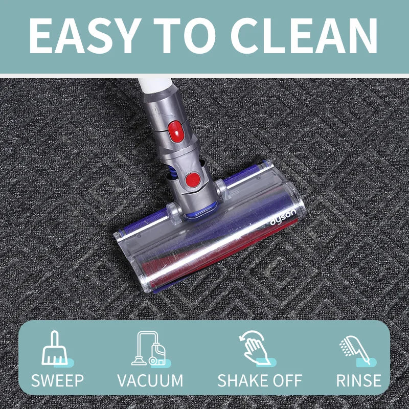 Schwarze Schmutzfangmatte