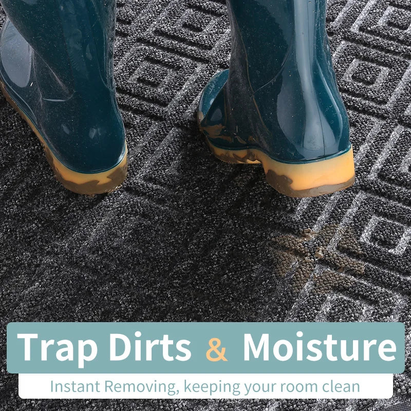 Schwarze Schmutzfangmatte